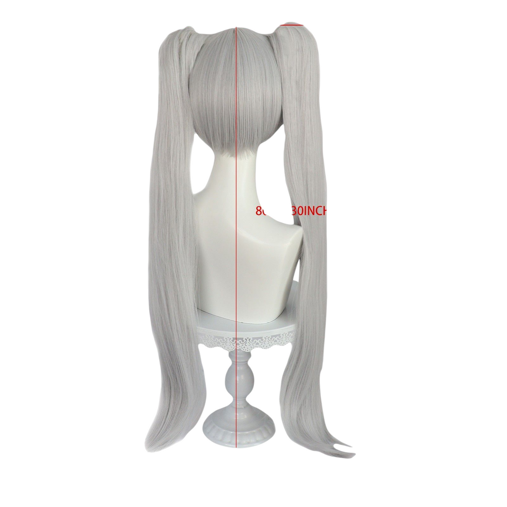 Gray Frieren Cosplay Wig - Frieren: Beyond Journey's End (White Twin Tails) (FEVERCOS)