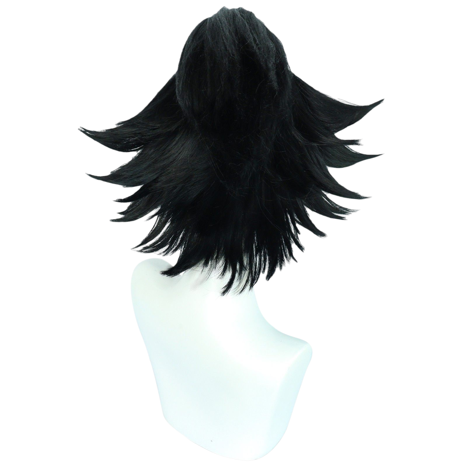 Black Nurugai Cosplay Wig - Hell's Paradise (Black Short Tail) (FEVERCOS)