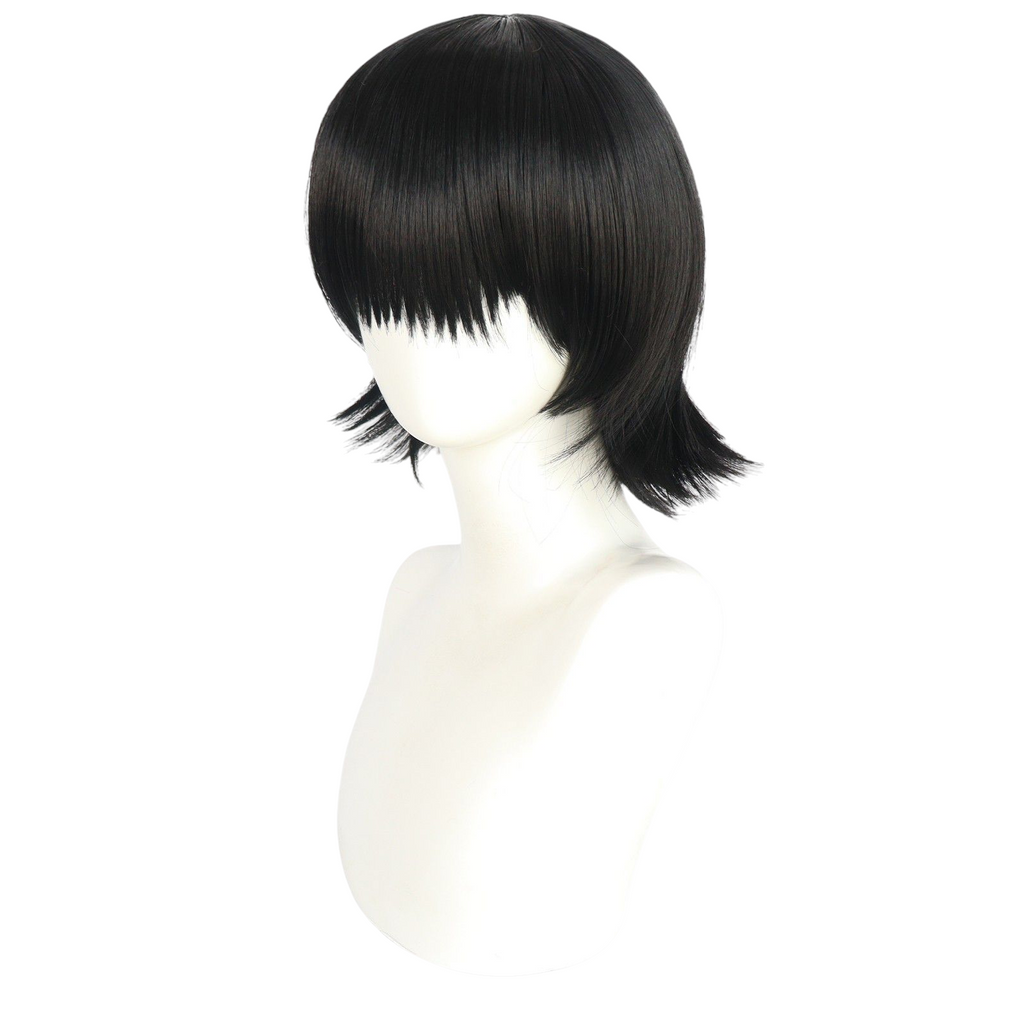 Dark Slate Gray Shizuku Murasaki Cosplay Wig - Hunter x Hunter (Black Layered Bob) (FEVERCOS)