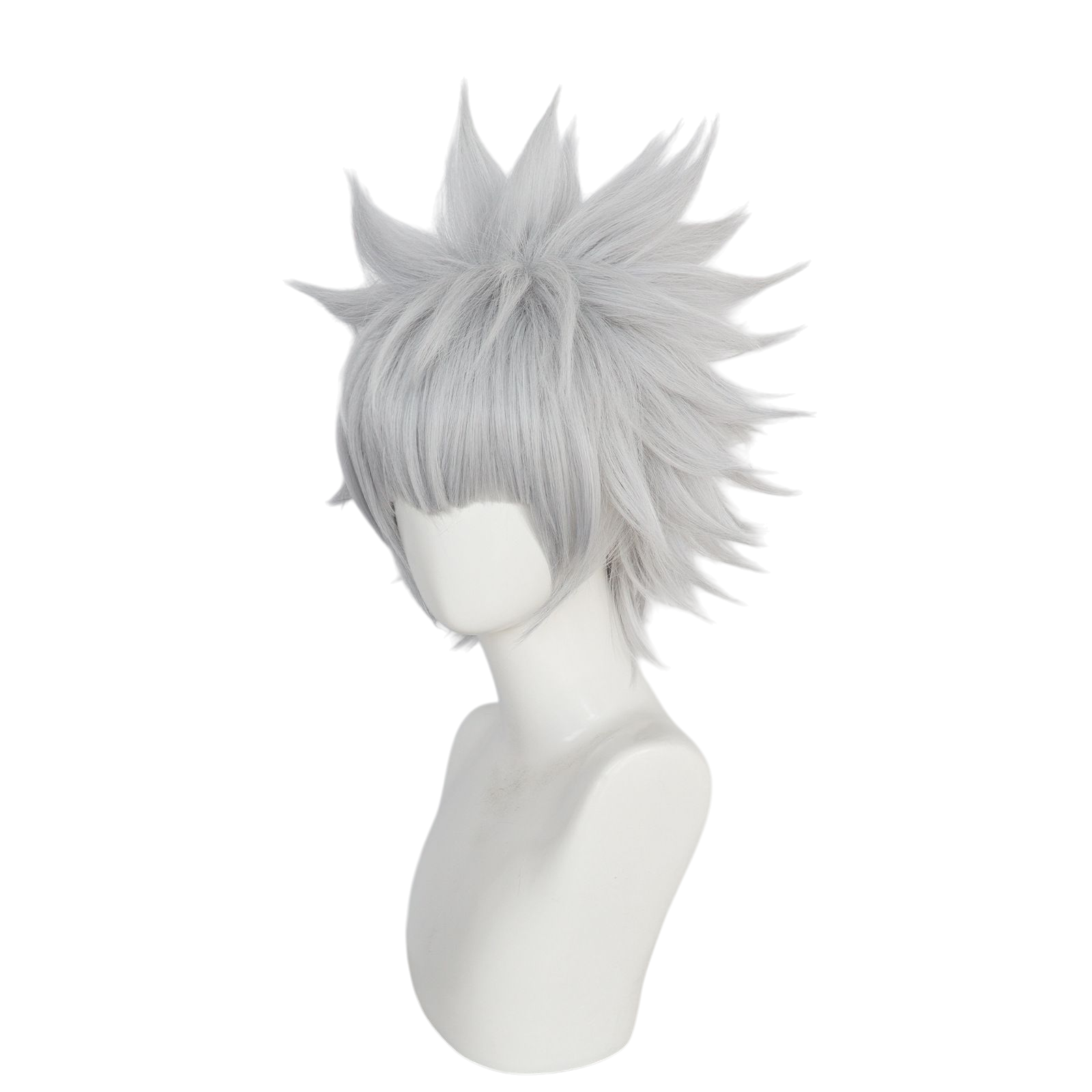 Light Gray Killua Zoldyck Cosplay Wig - Hunter x Hunter (Silver Spiky) (FEVERCOS)