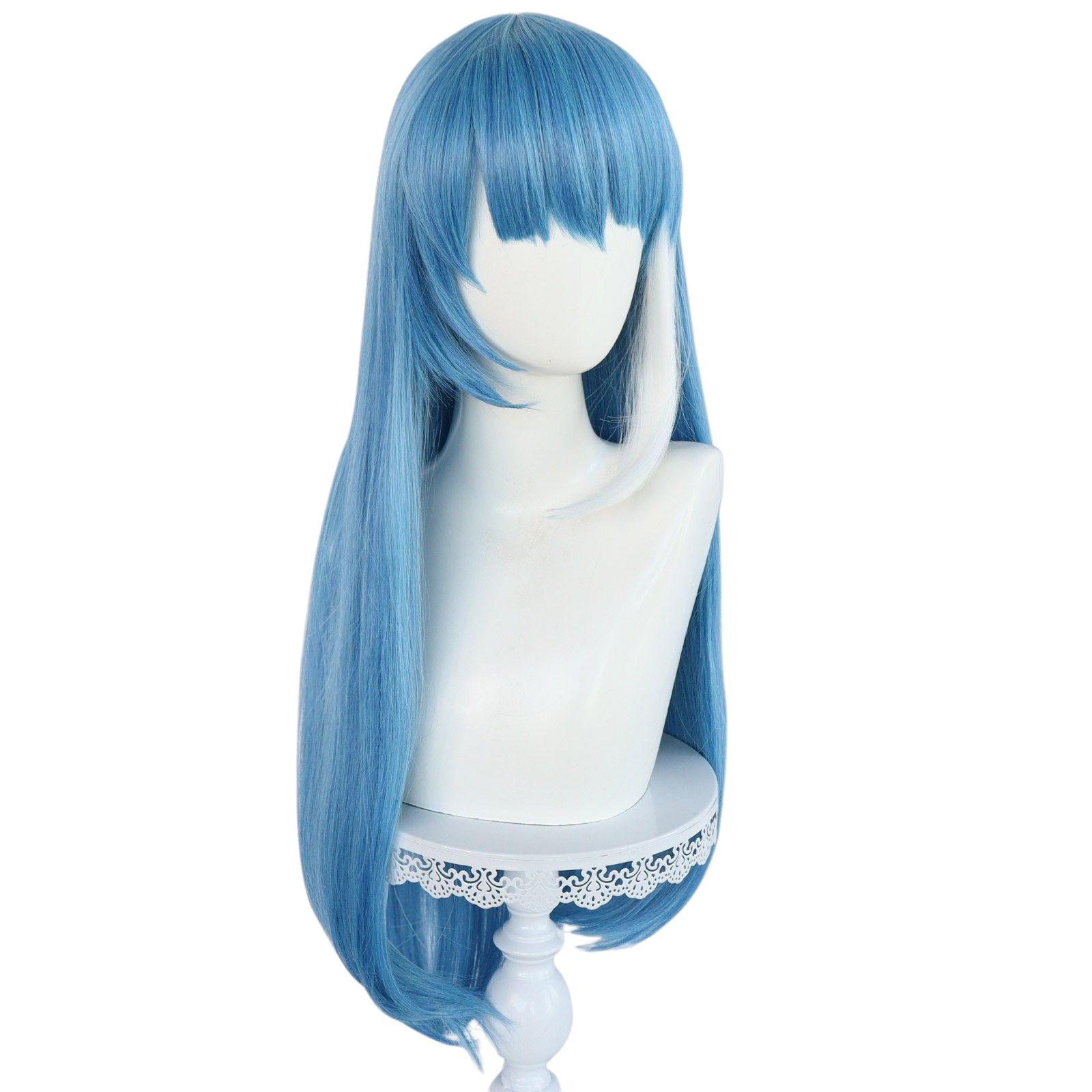 Light Gray Mutsumi Yozakura Cosplay Wig - Mission: Yozakura Family (White Side-Lock) (FEVERCOS)