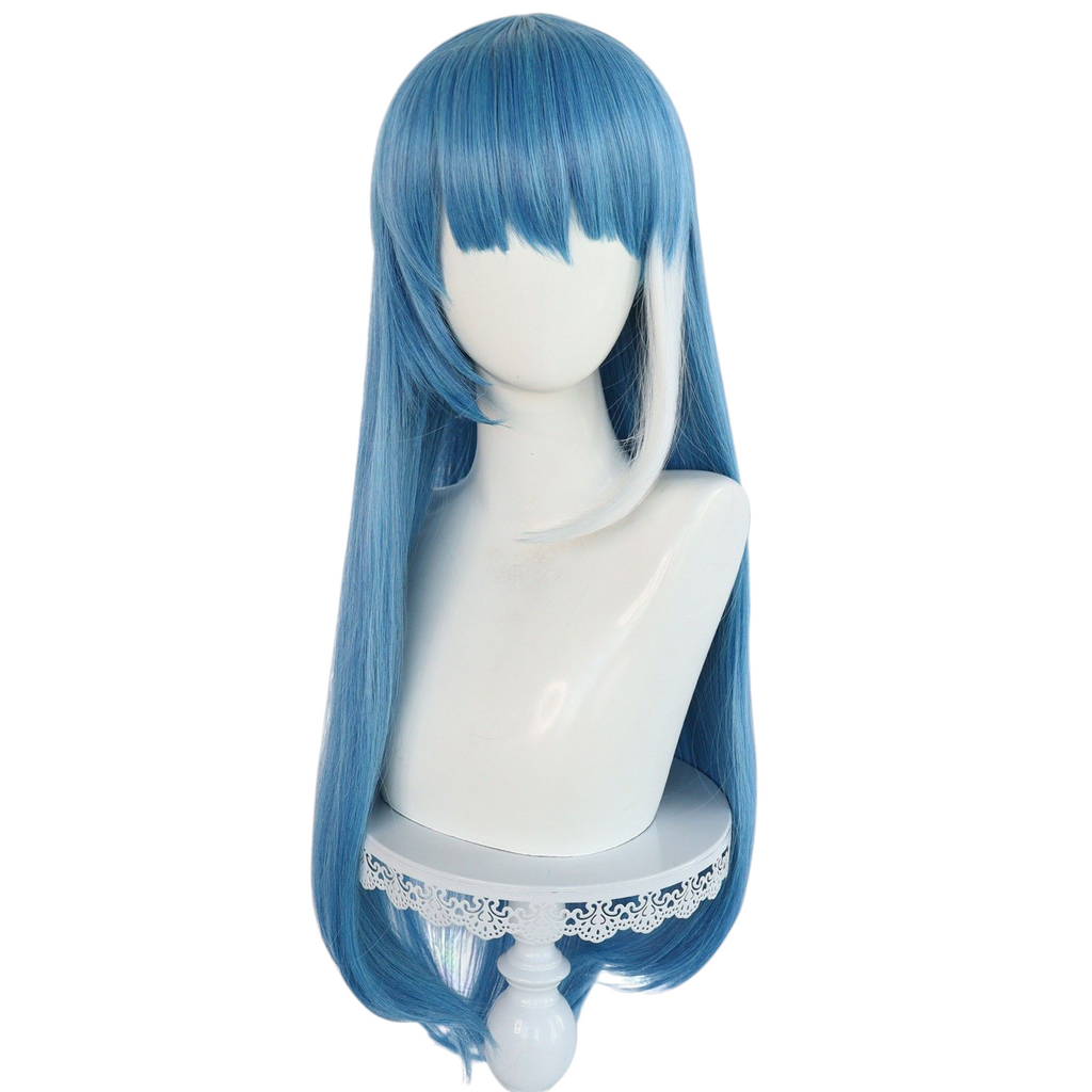 Light Gray Mutsumi Yozakura Cosplay Wig - Mission: Yozakura Family (White Side-Lock) (FEVERCOS)
