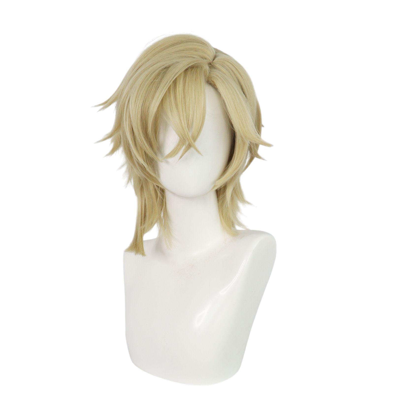 Light Gray Aventurine Cosplay Wig - Honkai: Star Rail (Blonde Layered) (FEVERCOS)