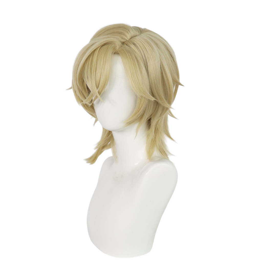Light Gray Aventurine Cosplay Wig - Honkai: Star Rail (Blonde Layered) (FEVERCOS)