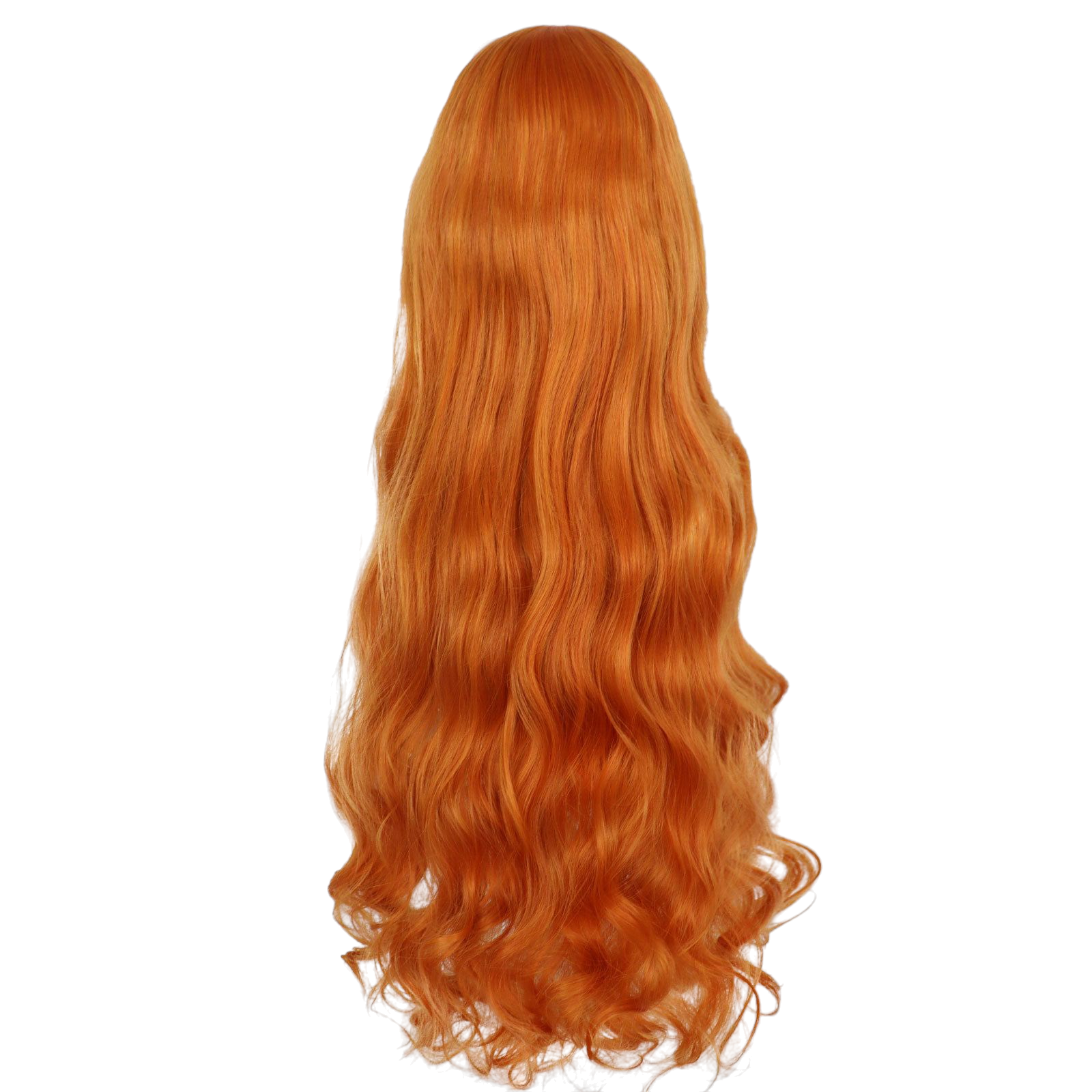 Sienna Nami (New World) Cosplay Wig - One Piece (100cm Orange Wavy) (FEVERCOS)