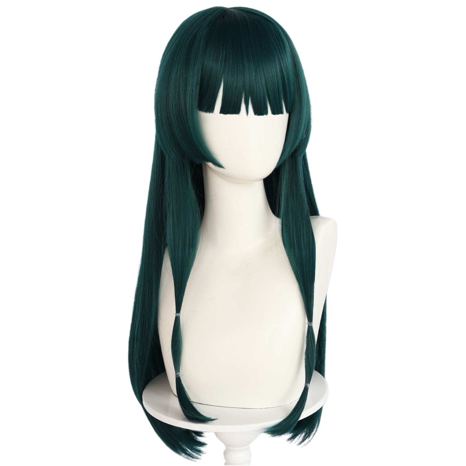 Light Gray Maomao Cosplay Wig - Apothecary Diaries S2 (Long Ink Green) (FEVERCOS)
