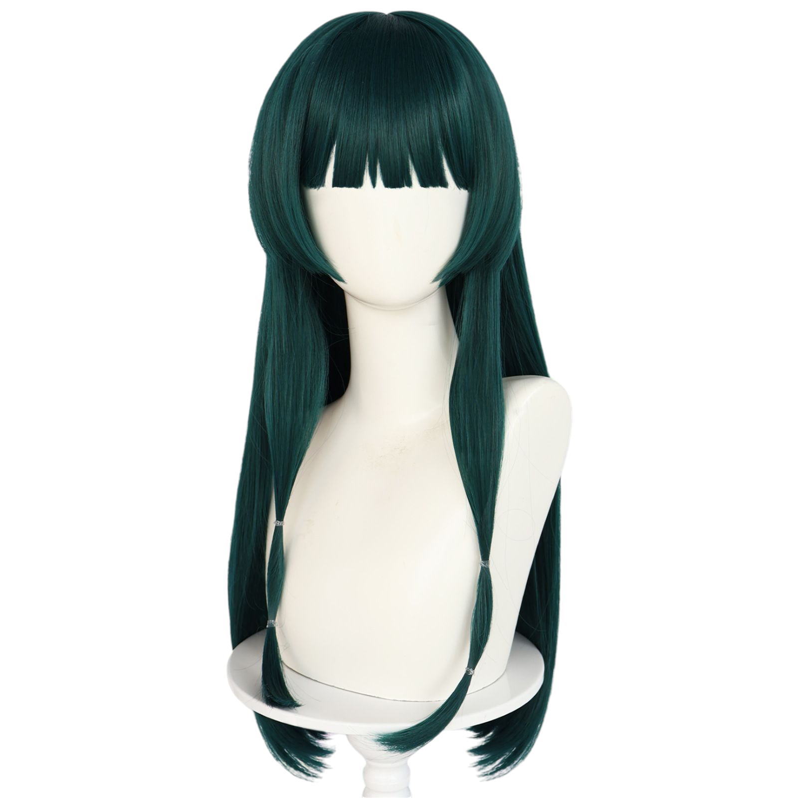 Antique White Maomao Cosplay Wig - Apothecary Diaries S2 (Long Ink Green) (FEVERCOS)