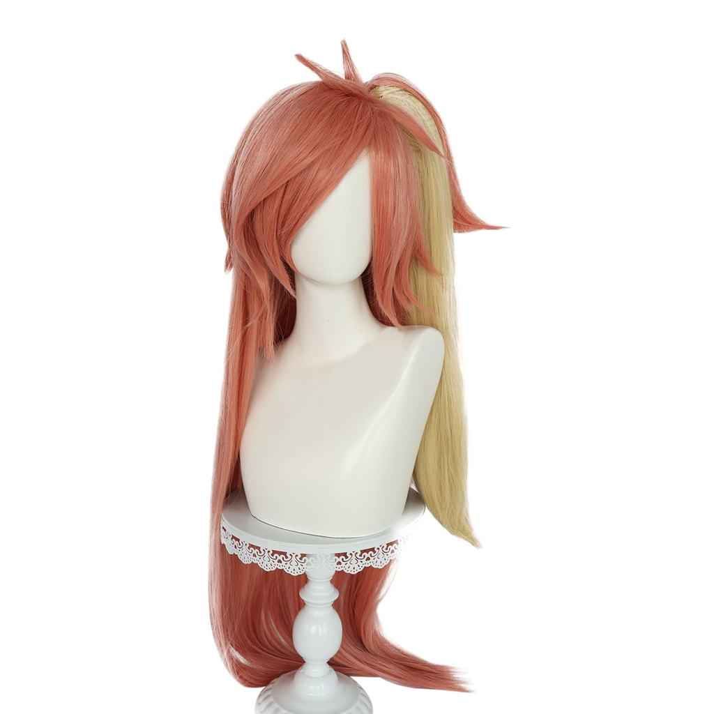 Light Gray Cherri Bomb Cosplay Wig - Hazbin Hotel (Gradient Ponytail) (FEVERCOS)