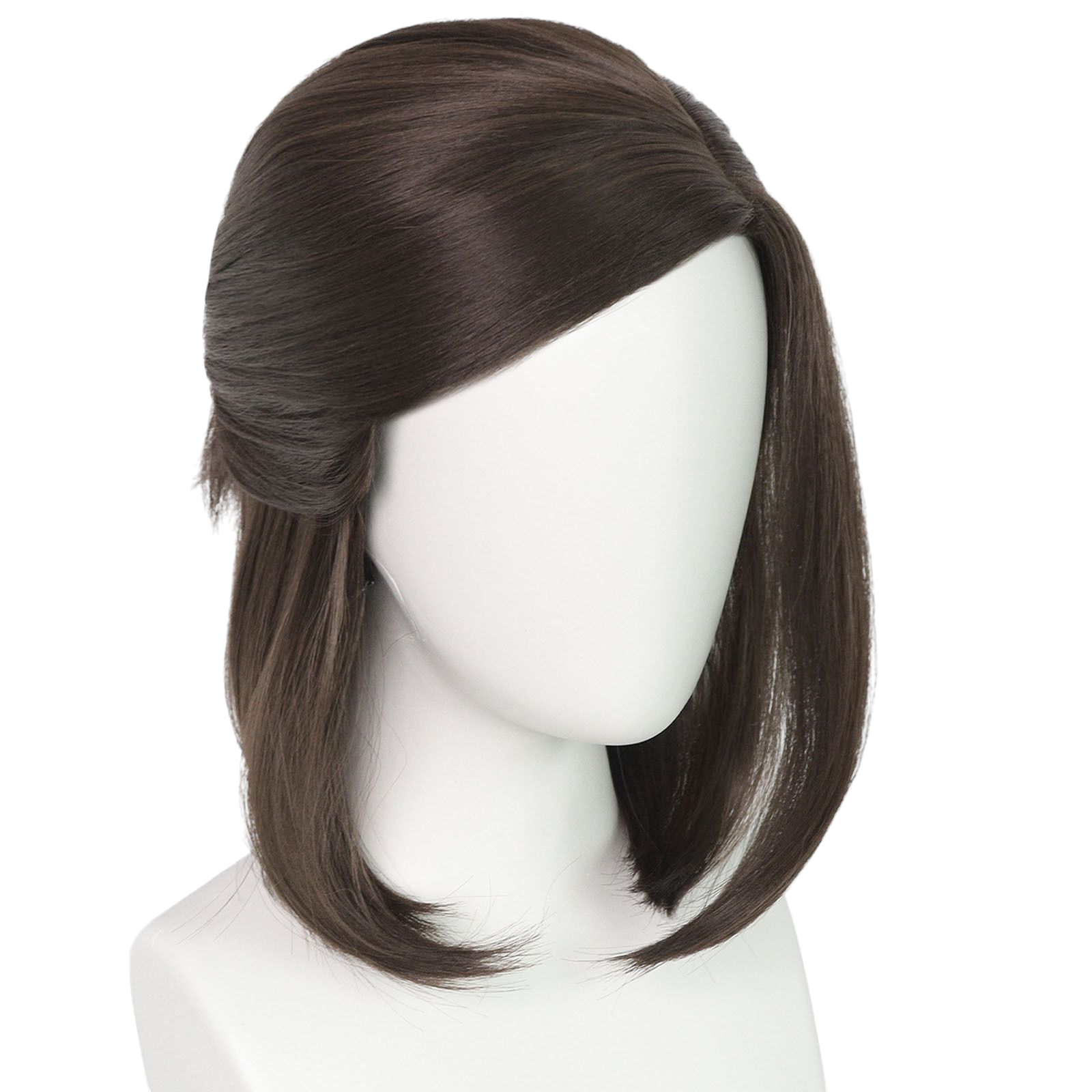 Dark Slate Gray Ellie Williams Cosplay Wig - The Last of Us Part II (Brown Half-Pony) (FEVERCOS)