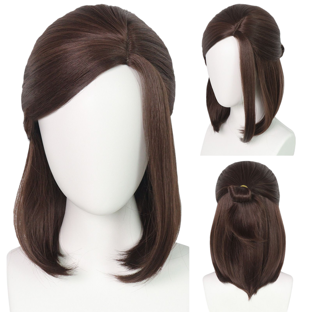 Beige Ellie Williams Cosplay Wig - The Last of Us Part II (Brown Half-Pony) (FEVERCOS)
