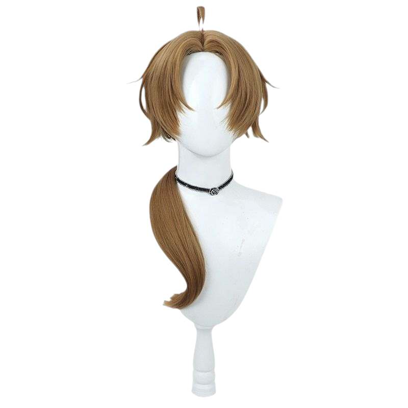 Lavender Rudeus Greyrat (Adult) Cosplay Wig - Mushoku Tensei (Brown Ponytail) (FEVERCOS)