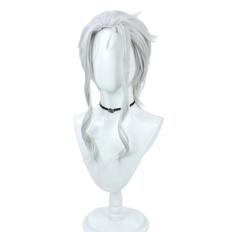 Light Gray Orsted (Dragon God) Cosplay Wig - Mushoku Tensei (Silver) (FEVERCOS)