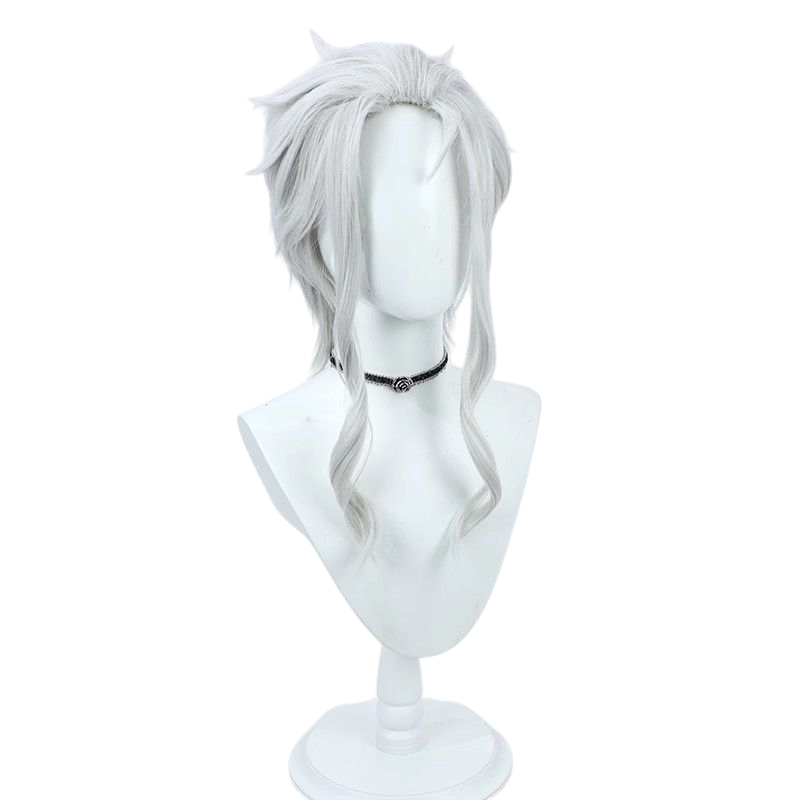 Light Gray Orsted (Dragon God) Cosplay Wig - Mushoku Tensei (Silver) (FEVERCOS)