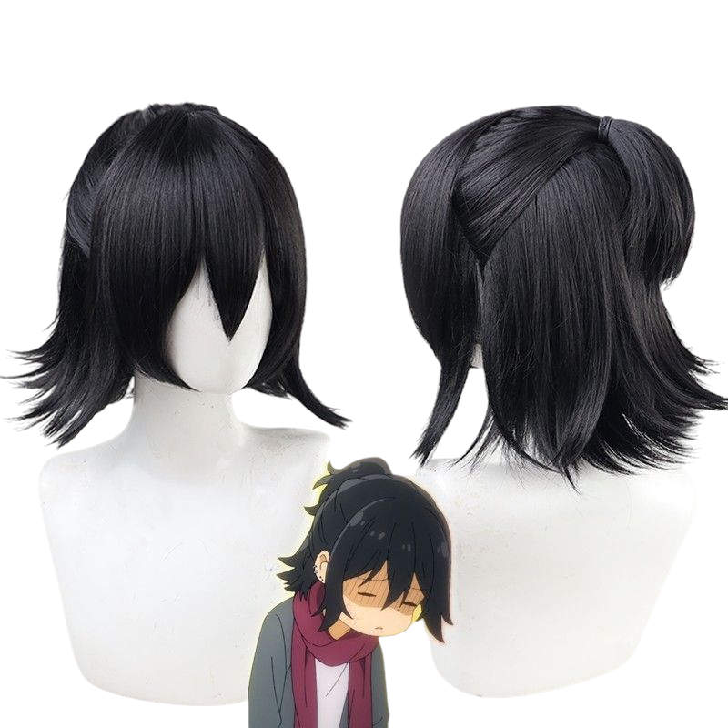 Beige Izumi Miyamura (Long Hair) Cosplay Wig - Horimiya (Black Half-Tied) (FEVERCOS)