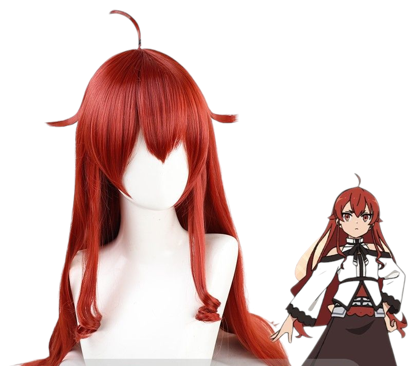 Brown Eris Boreas Greyrat (Adult/Sword King) Cosplay Wig - Mushoku Tensei (Long Crimson) (FEVERCOS)