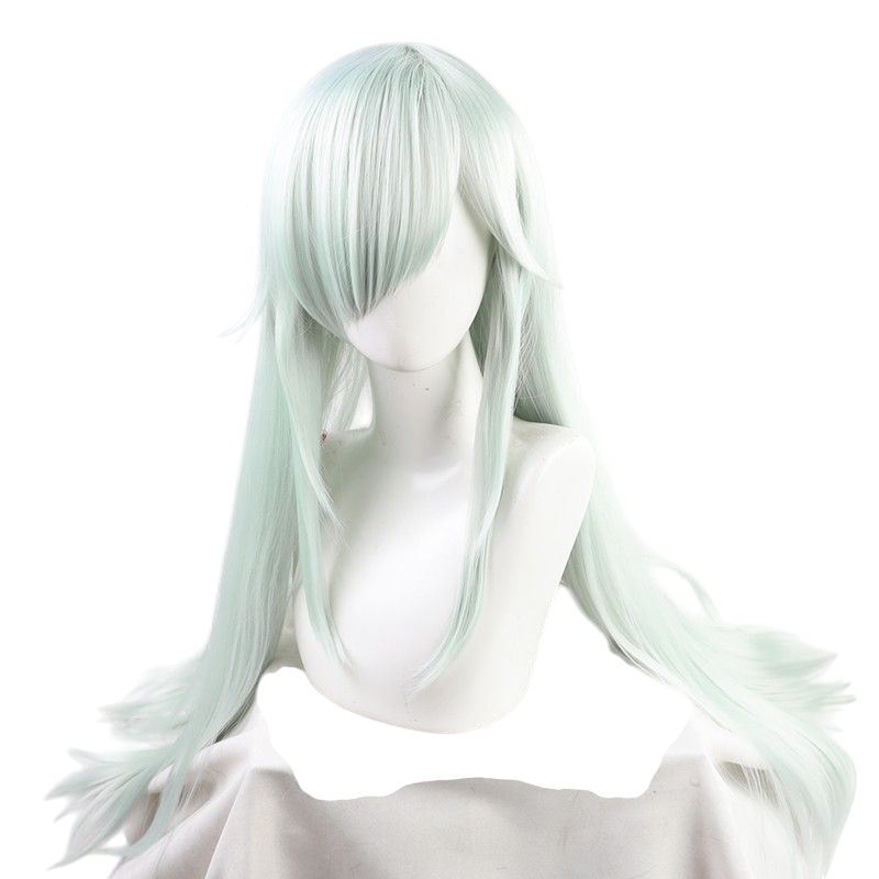 Light Gray White Blood Cell (1196) Cosplay Wig - Cells at Work! CODE BLACK (Long White) (FEVERCOS)