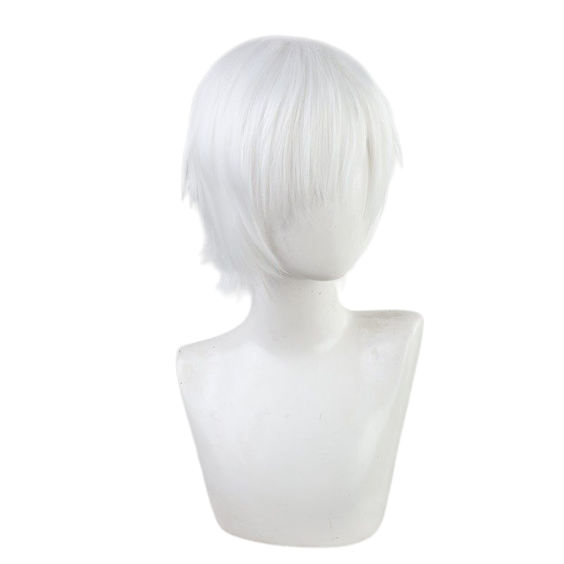 Light Gray White Blood Cell (1146) Cosplay Wig - Cells at Work! (White Spiky) (FEVERCOS)