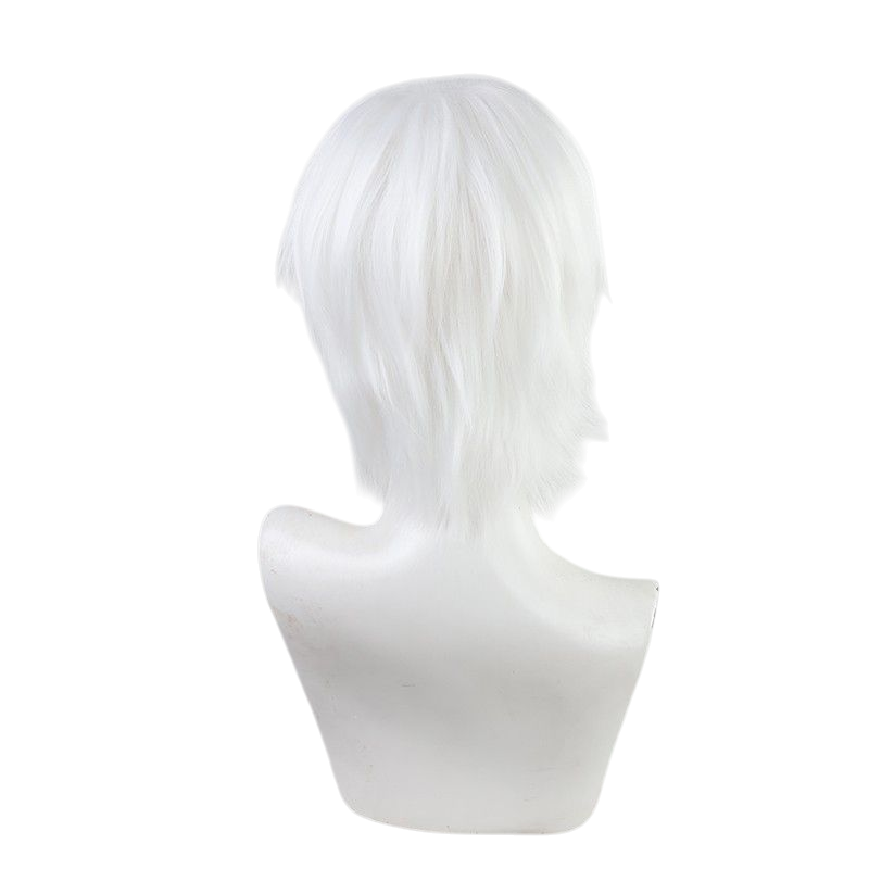 Light Gray White Blood Cell (1146) Cosplay Wig - Cells at Work! (White Spiky) (FEVERCOS)