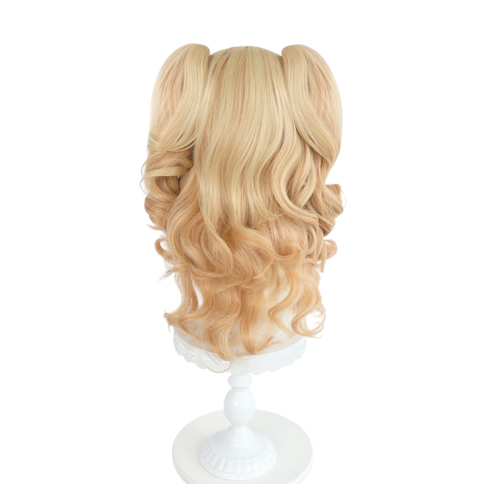 Tan Yuzu Aihara Cosplay Wig - Citrus Pretty Cure(Blonde Gyaru Side-Tails) (FEVERCOS)