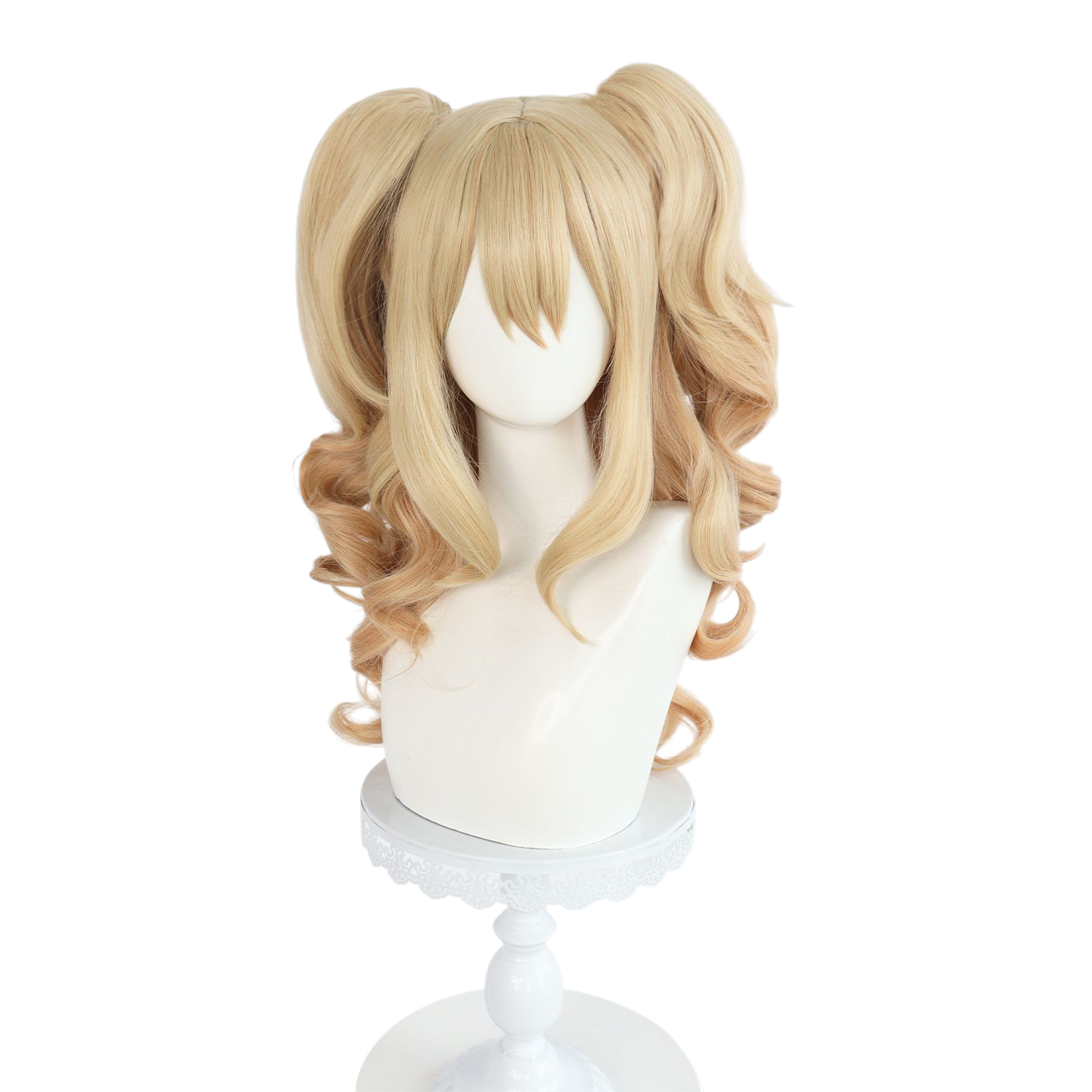Light Gray Yuzu Aihara Cosplay Wig - Citrus Pretty Cure(Blonde Gyaru Side-Tails) (FEVERCOS)