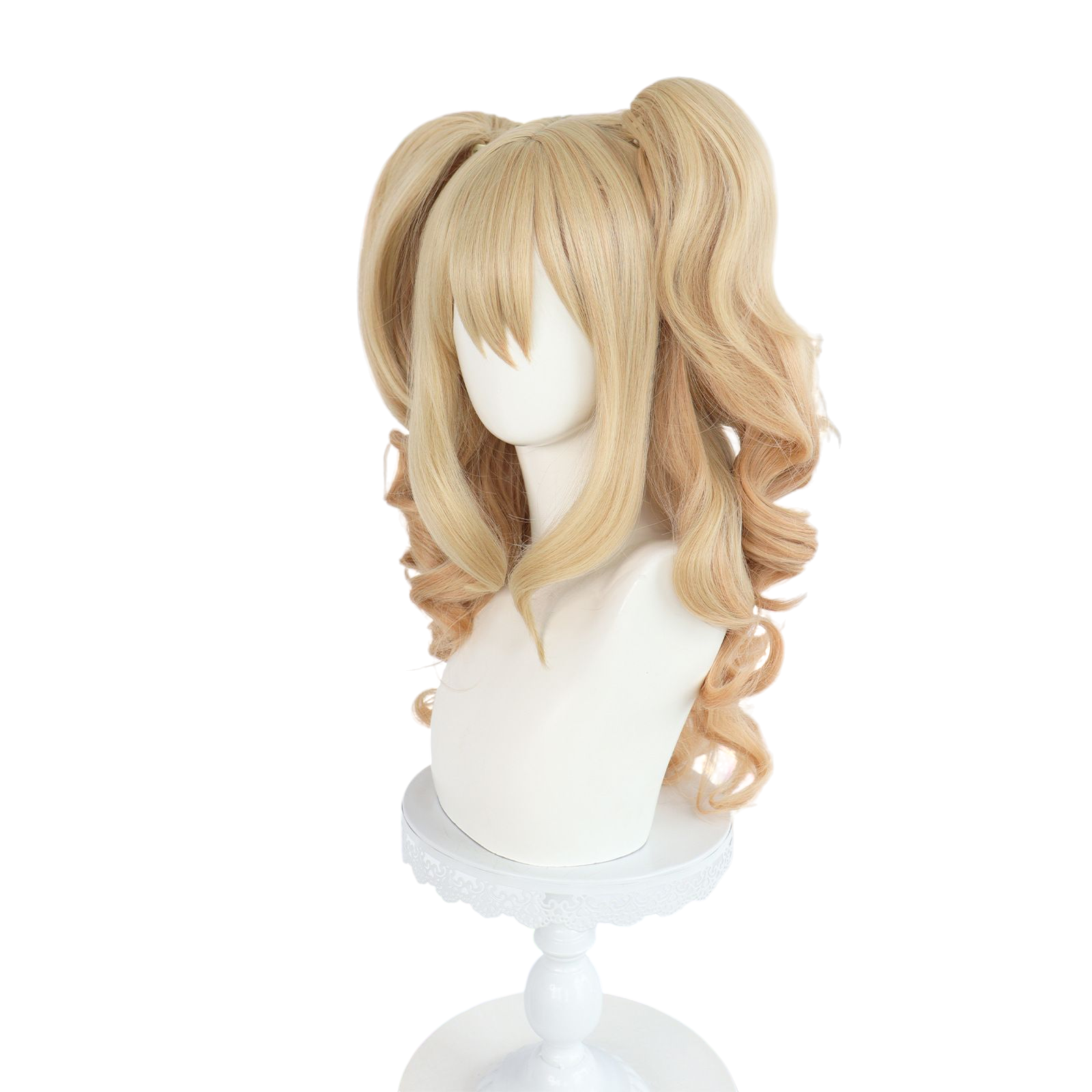 Light Gray Yuzu Aihara Cosplay Wig - Citrus Pretty Cure(Blonde Gyaru Side-Tails) (FEVERCOS)