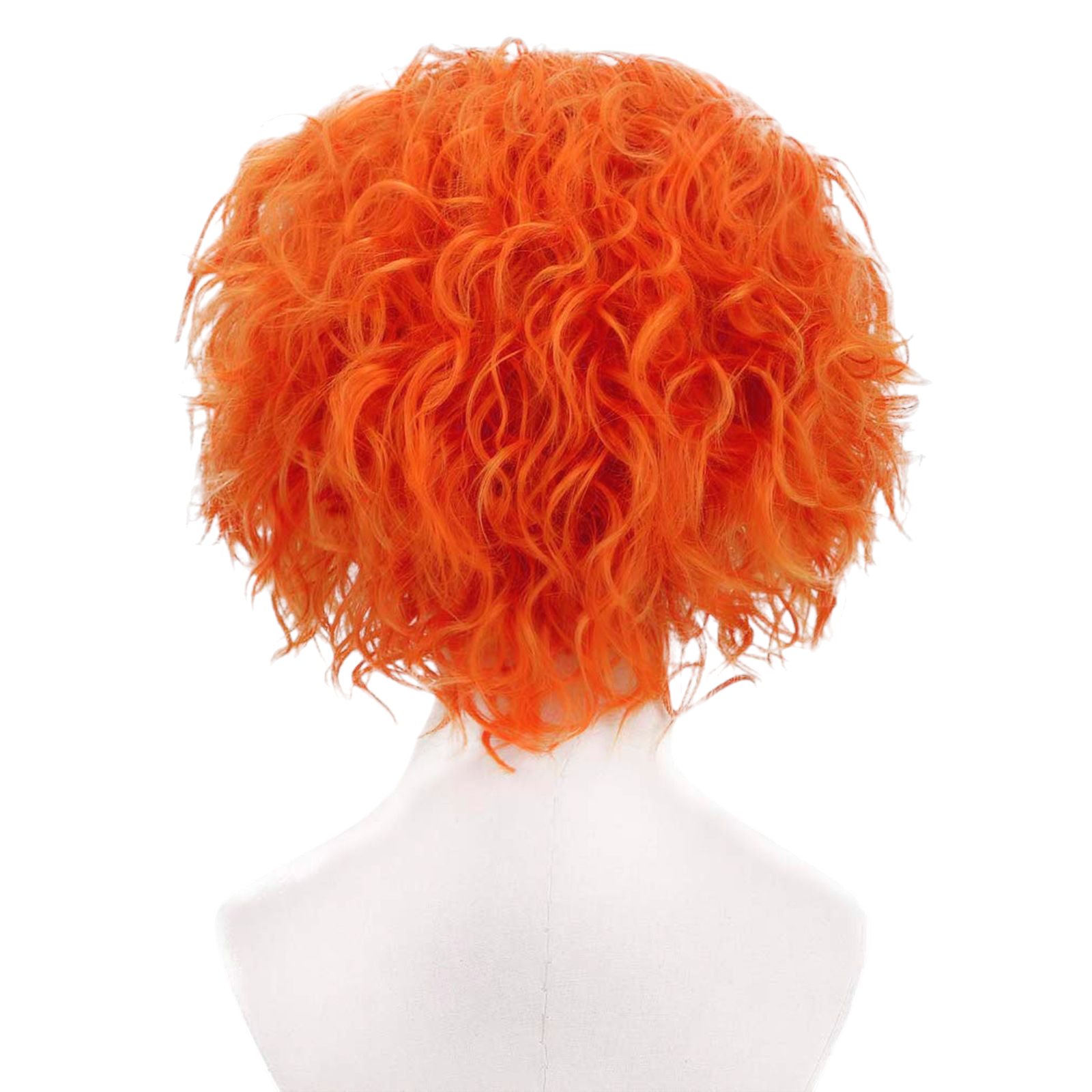 Misty Rose Mad Hatter (Tarrant Hightopp) Cosplay Wig - Alice in Wonderland Through the Looking Glass (Orange Frizzy) (FEVERCOS)