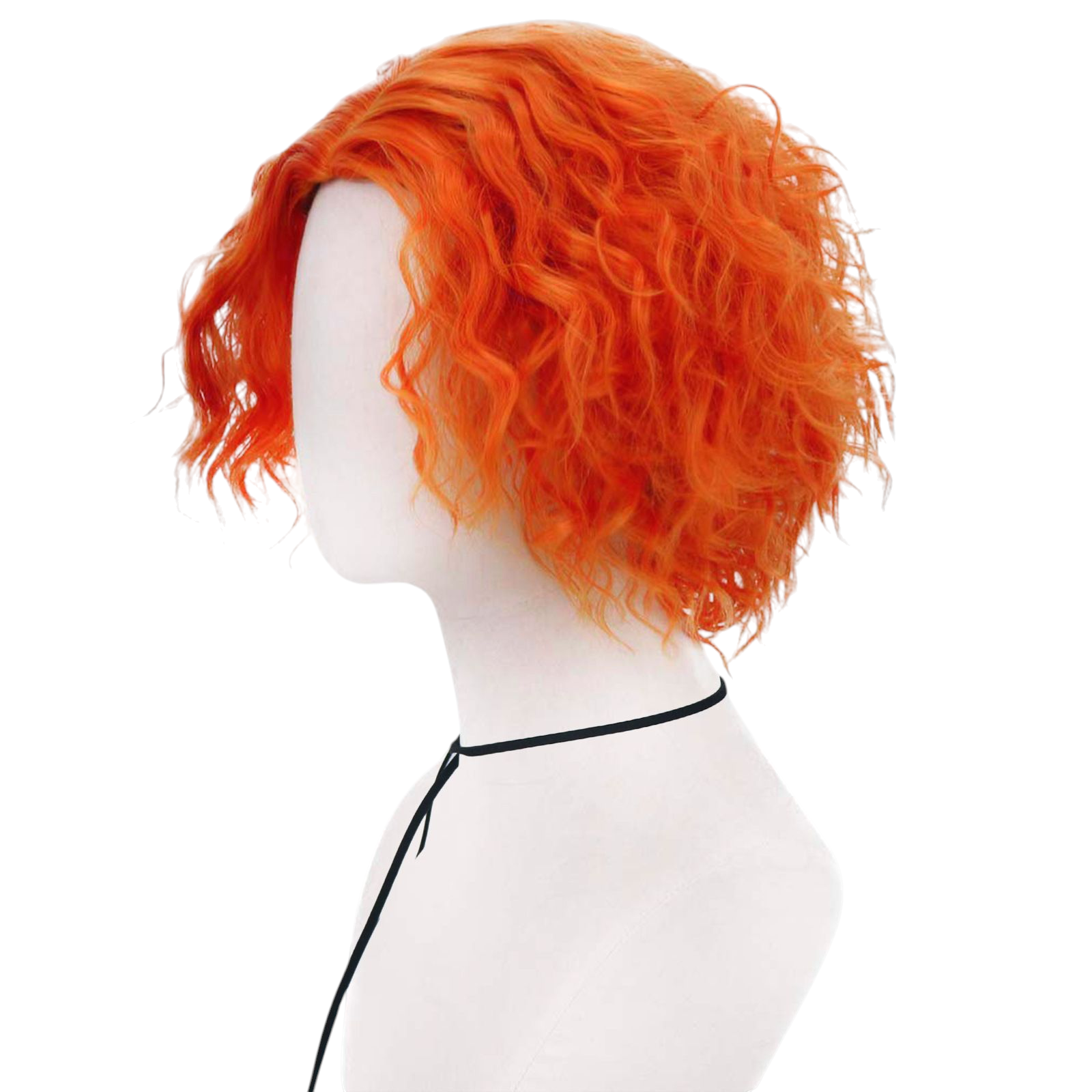 Firebrick Mad Hatter (Tarrant Hightopp) Cosplay Wig - Alice in Wonderland Through the Looking Glass (Orange Frizzy) (FEVERCOS)