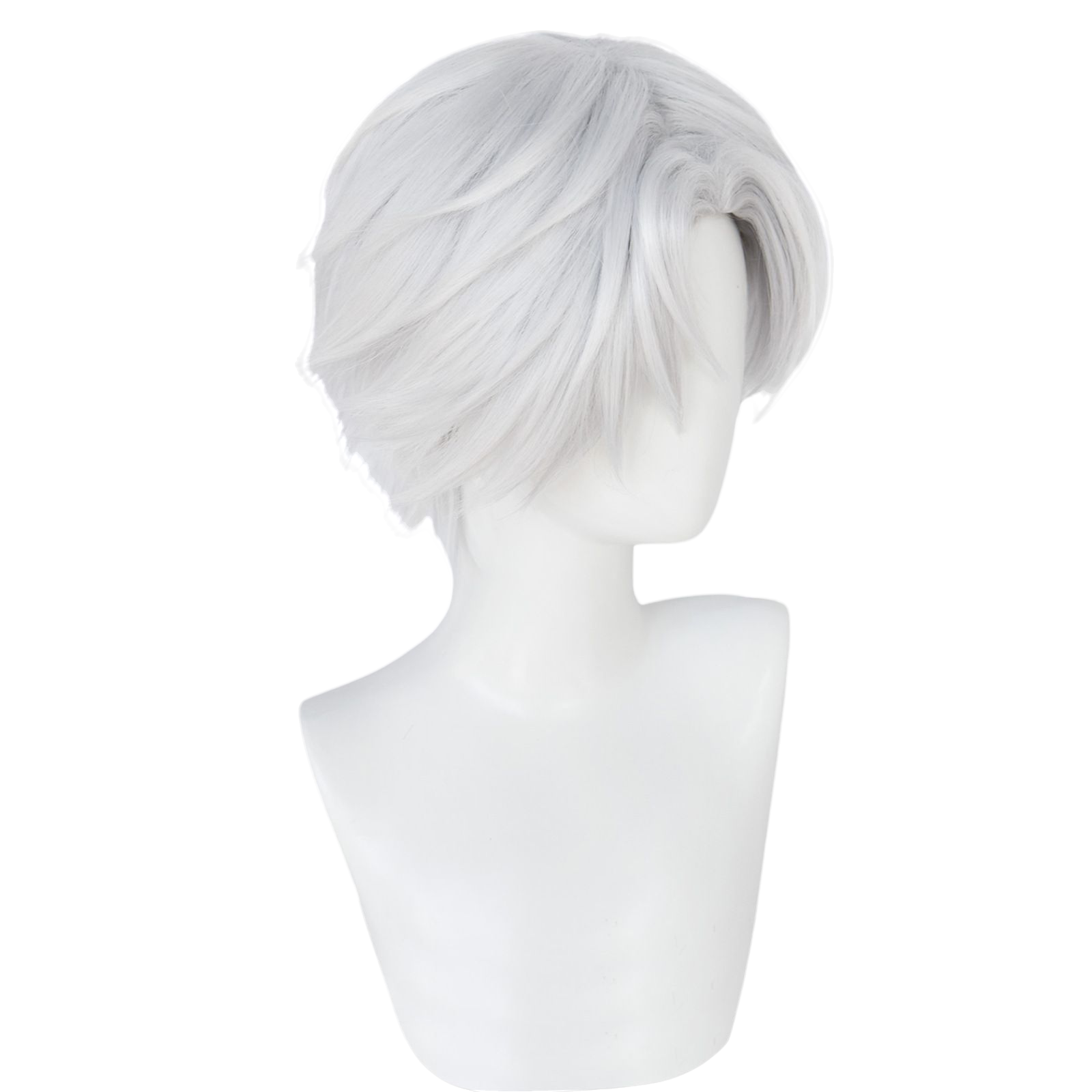 Light Gray Gin Cosplay Wig - Hotarubi no Mori e (Silver Short) (FEVERCOS)