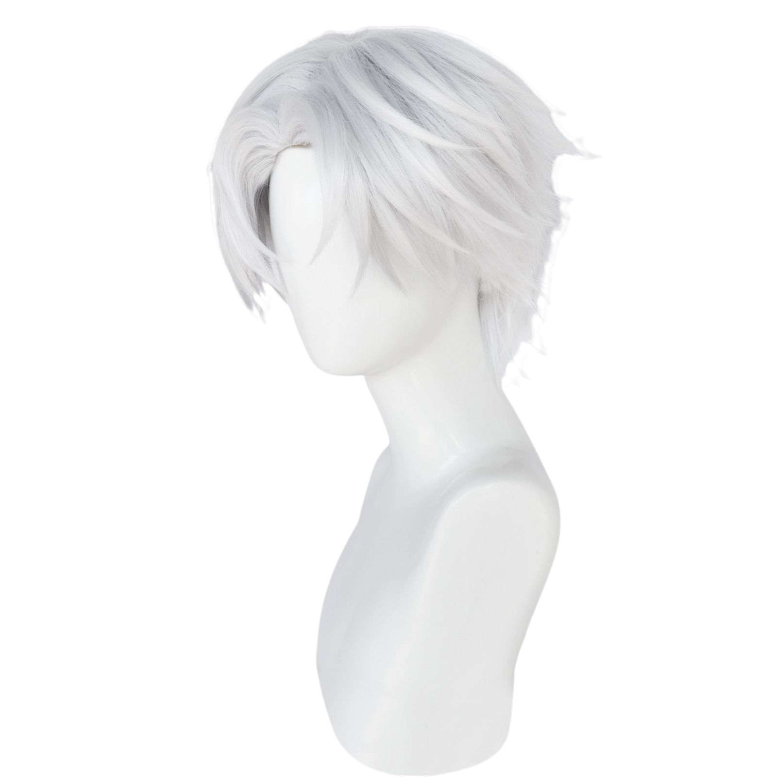 Light Gray Gin Cosplay Wig - Hotarubi no Mori e (Silver Short) (FEVERCOS)