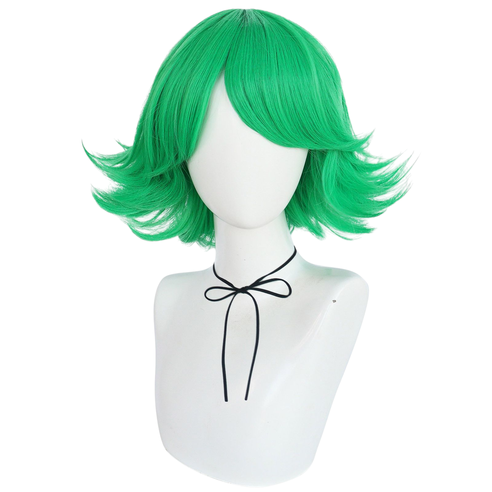 Lavender Tatsumaki (Tornado of Terror) Cosplay Wig - One Punch Man (Green Curly) (FEVERCOS)