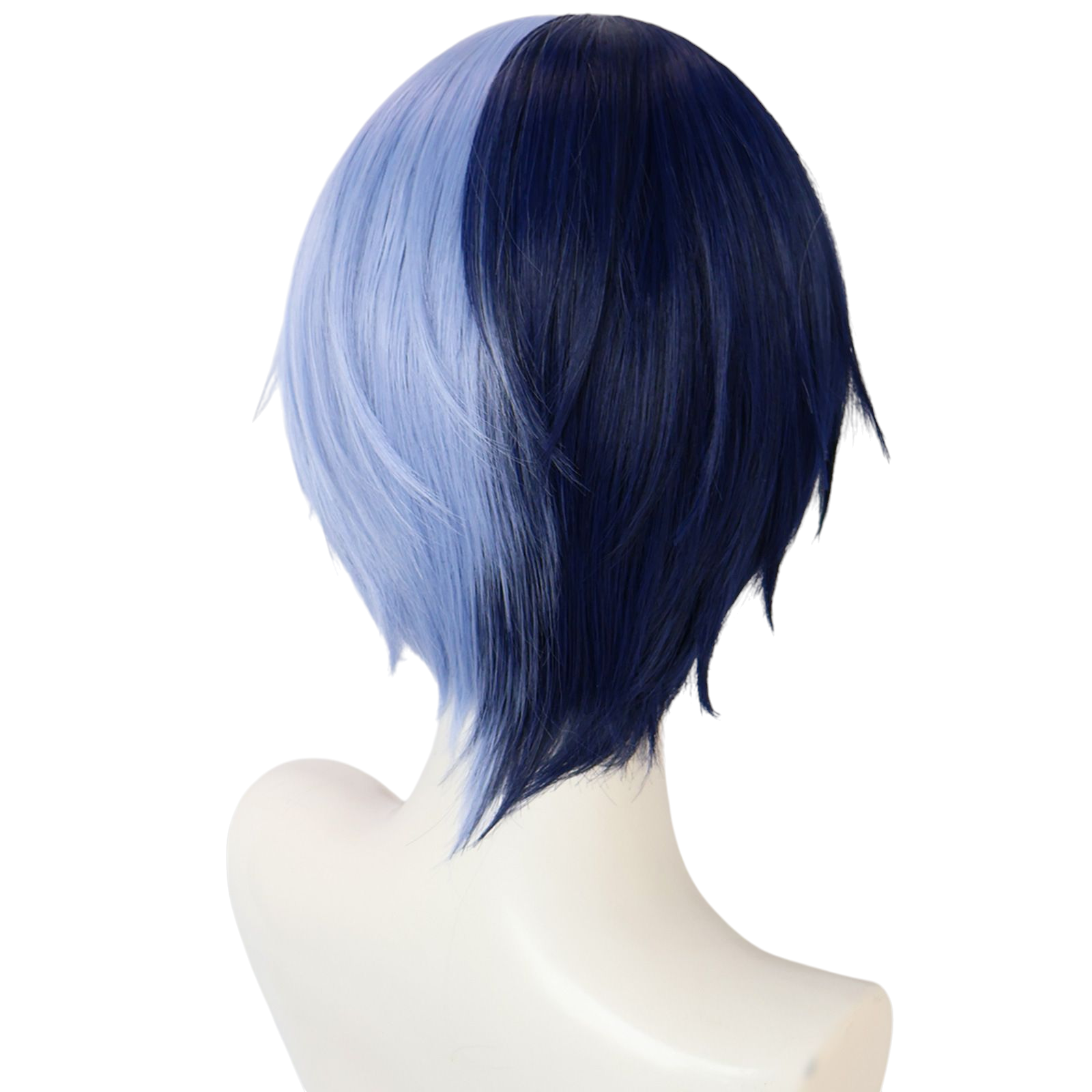 Midnight Blue Toya Aoyagi Cosplay Wig - Project Sekai (Split Blue/Grey) (FEVERCOS)