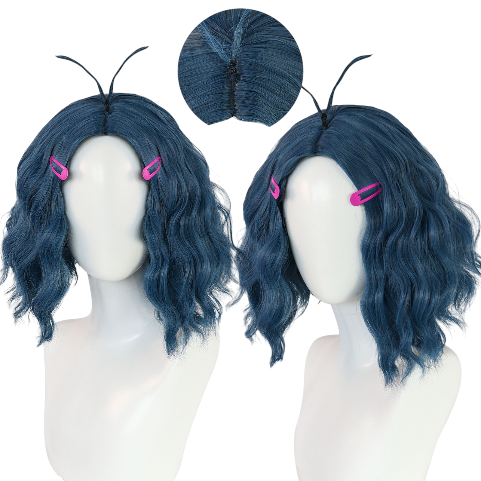 Lavender Envy Cosplay Wig - Inside Out 2 (Teal/Cyan Flip) (FEVERCOS)
