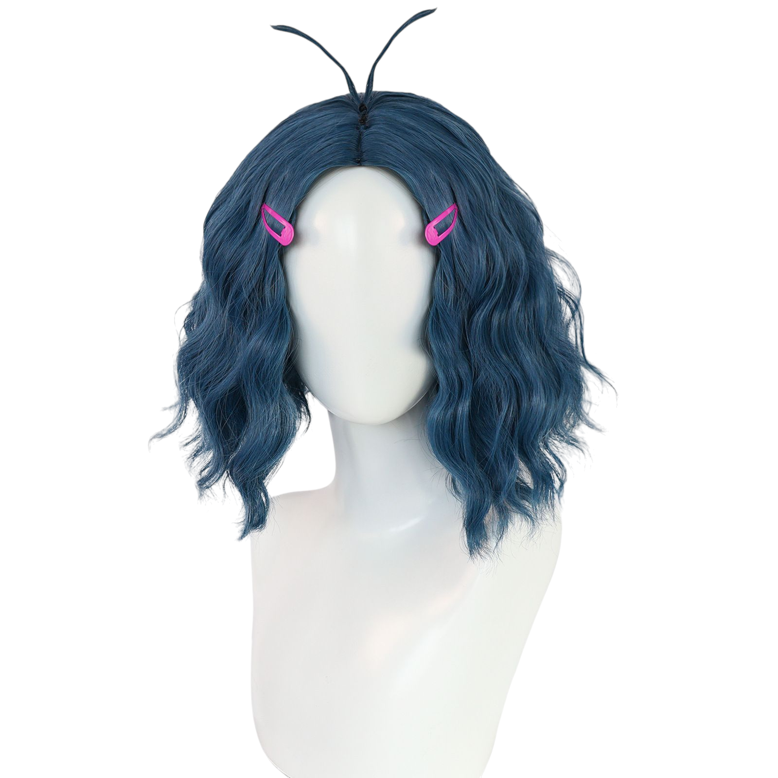 Light Gray Envy Cosplay Wig - Inside Out 2 (Teal/Cyan Flip) (FEVERCOS)