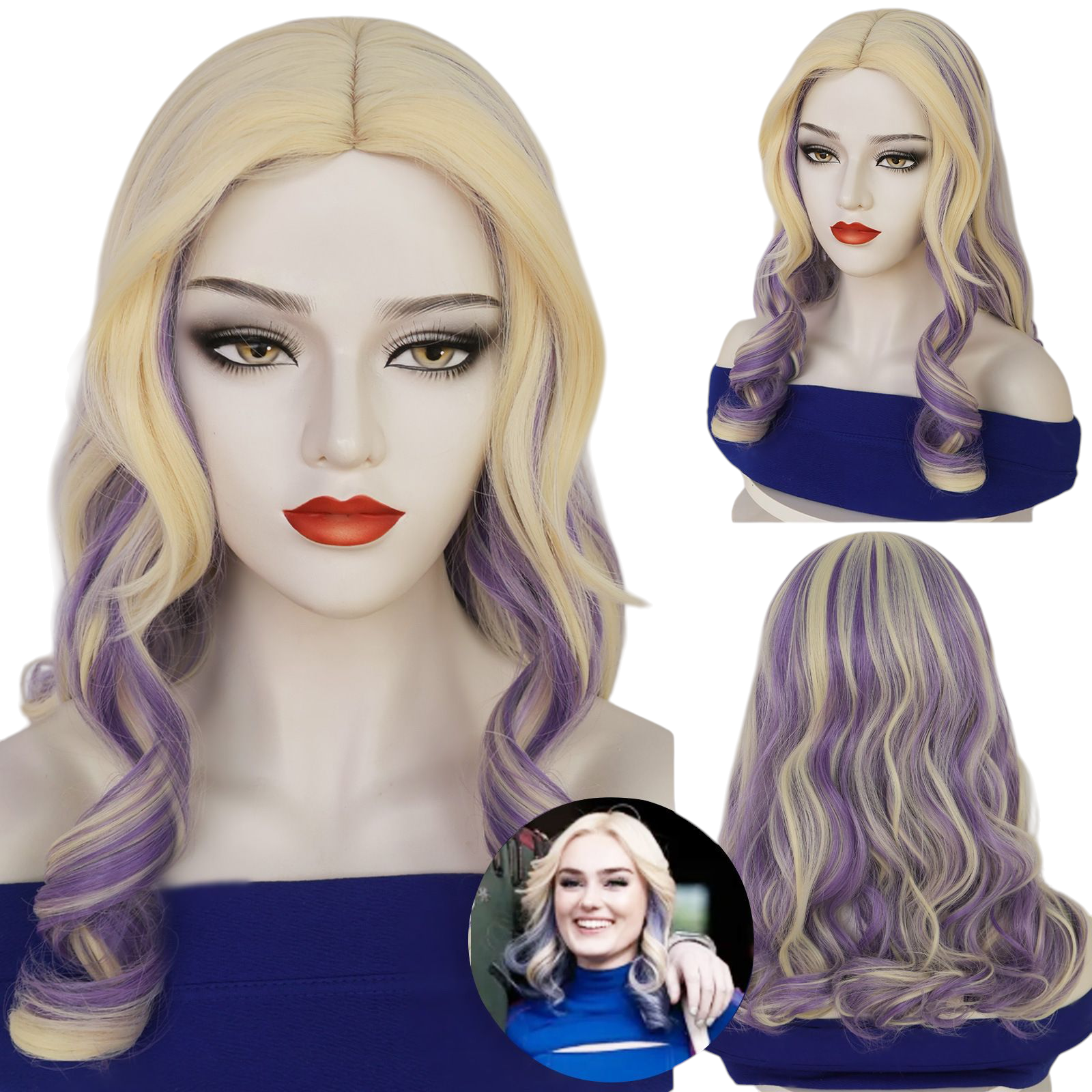 Addison Wells Cosplay Wig - Z-O-M-B-I-E-S / Zombies 4 (Platinum White) (FEVERCOS)