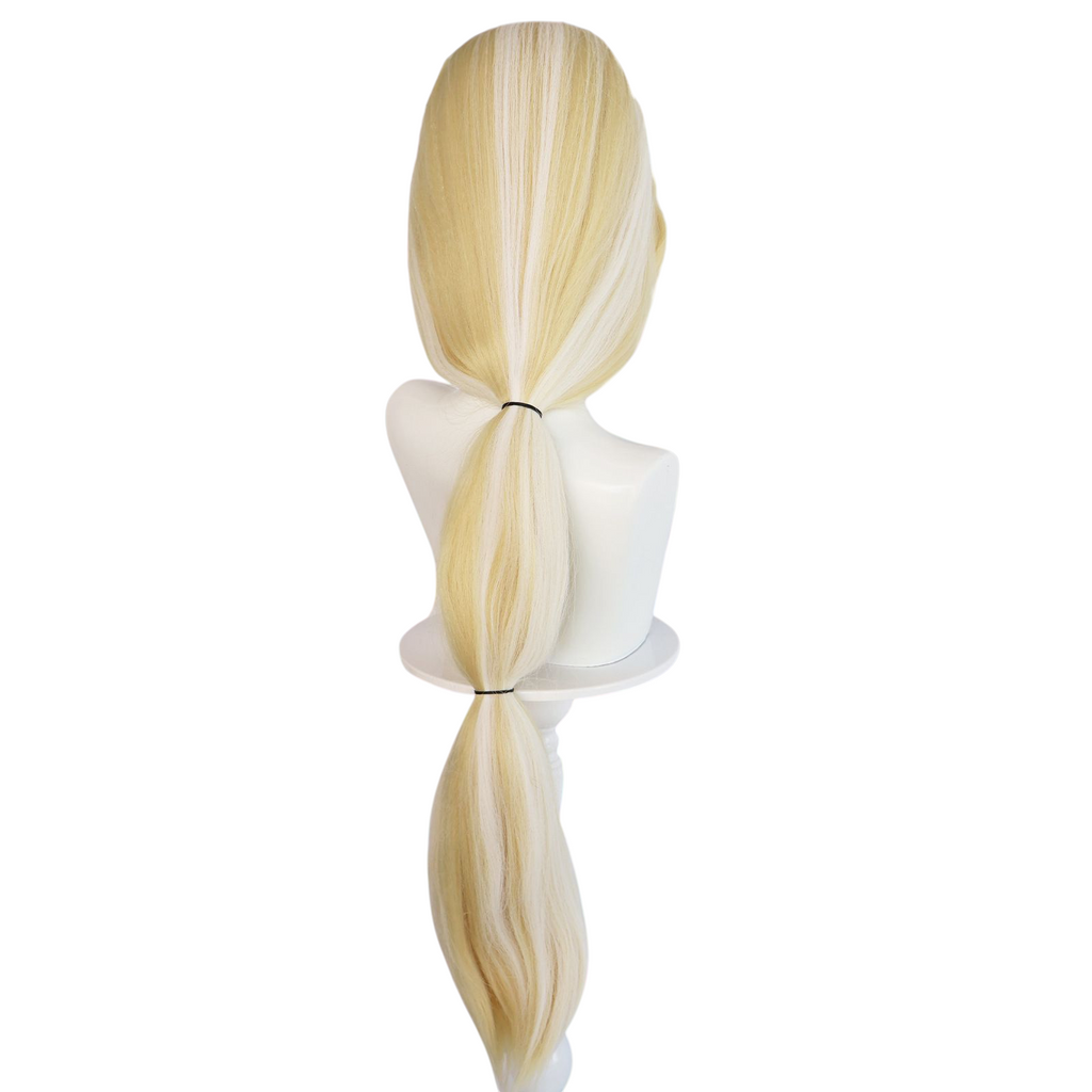 Light Gray Charlie Morningstar Cosplay Wig - Hazbin Hotel (Blonde Ponytail) (FEVERCOS)