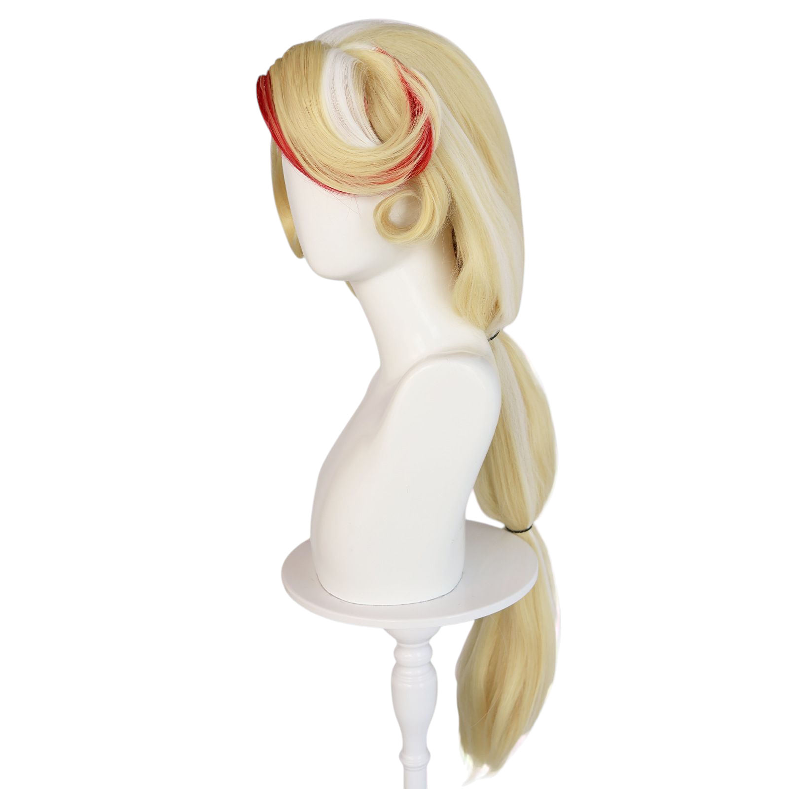 Light Gray Charlie Morningstar Cosplay Wig - Hazbin Hotel (Blonde Ponytail) (FEVERCOS)