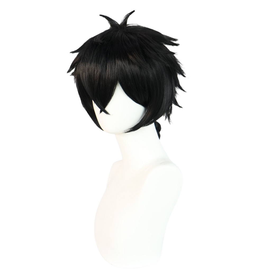 White Smoke Jo Togame Cosplay Wig - Wind Breaker (Black Braided Tail) (FEVERCOS)