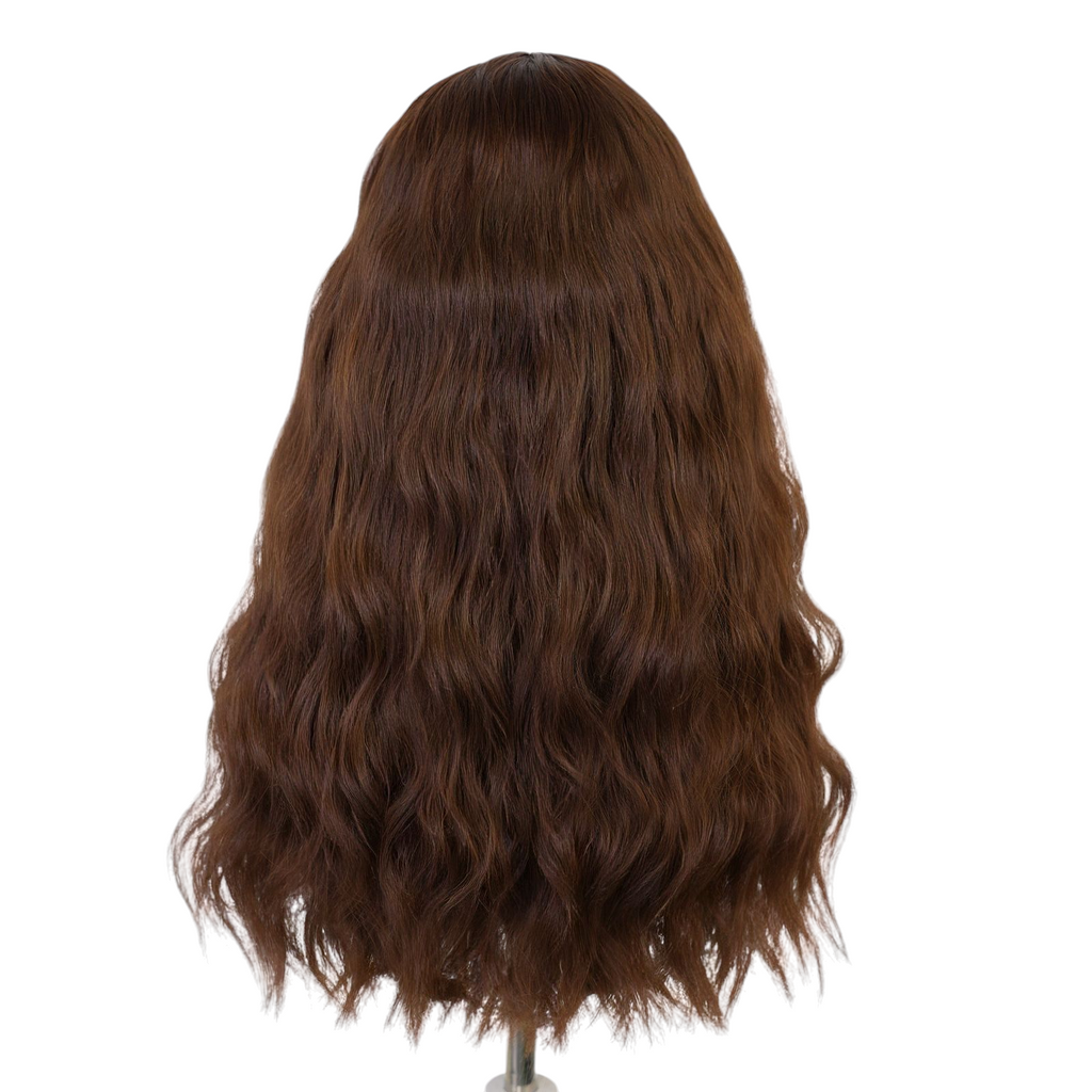 Dark Slate Gray Hermione Granger Cosplay Wig - Harry Potter (Bushy Brown Curls) (FEVERCOS)