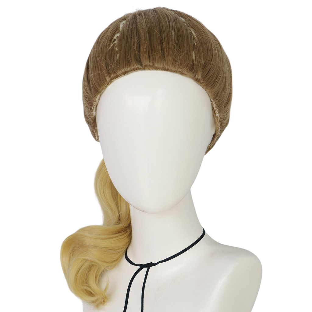 Dark Olive Green Vampire Girl Cosplay Wig - Zombies 4 (Gradient Side Braid) (FEVERCOS)