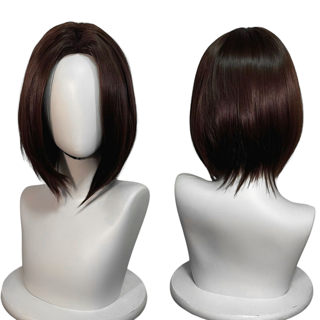 Gray Rin Nohara Cosplay Wig - Naruto (Classic Brown Bob) (FEVERCOS)
