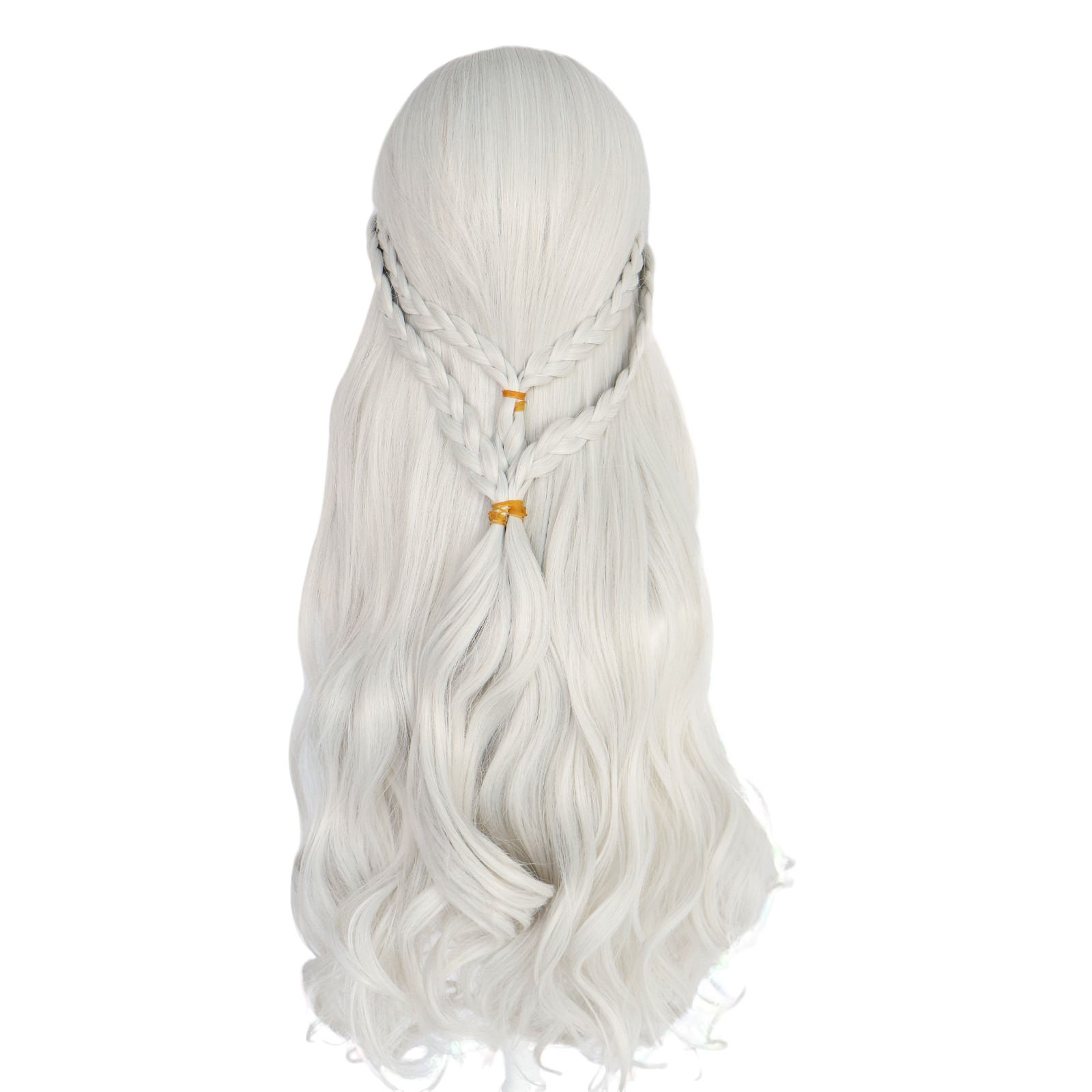 Light Gray Daenerys Targaryen Cosplay Wig - Game of Thrones (Platinum Wavy) (FEVERCOS)