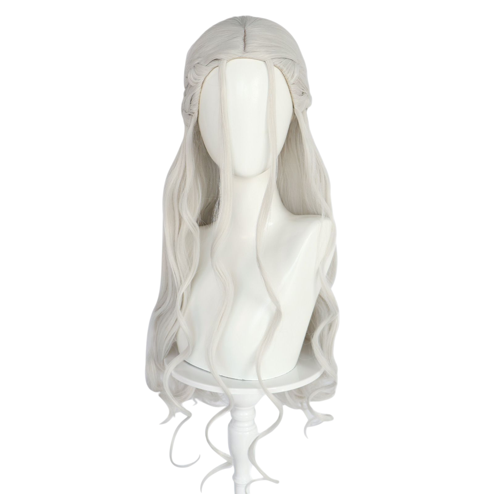 Light Gray Daenerys Targaryen Cosplay Wig - Game of Thrones (Platinum Wavy) (FEVERCOS)