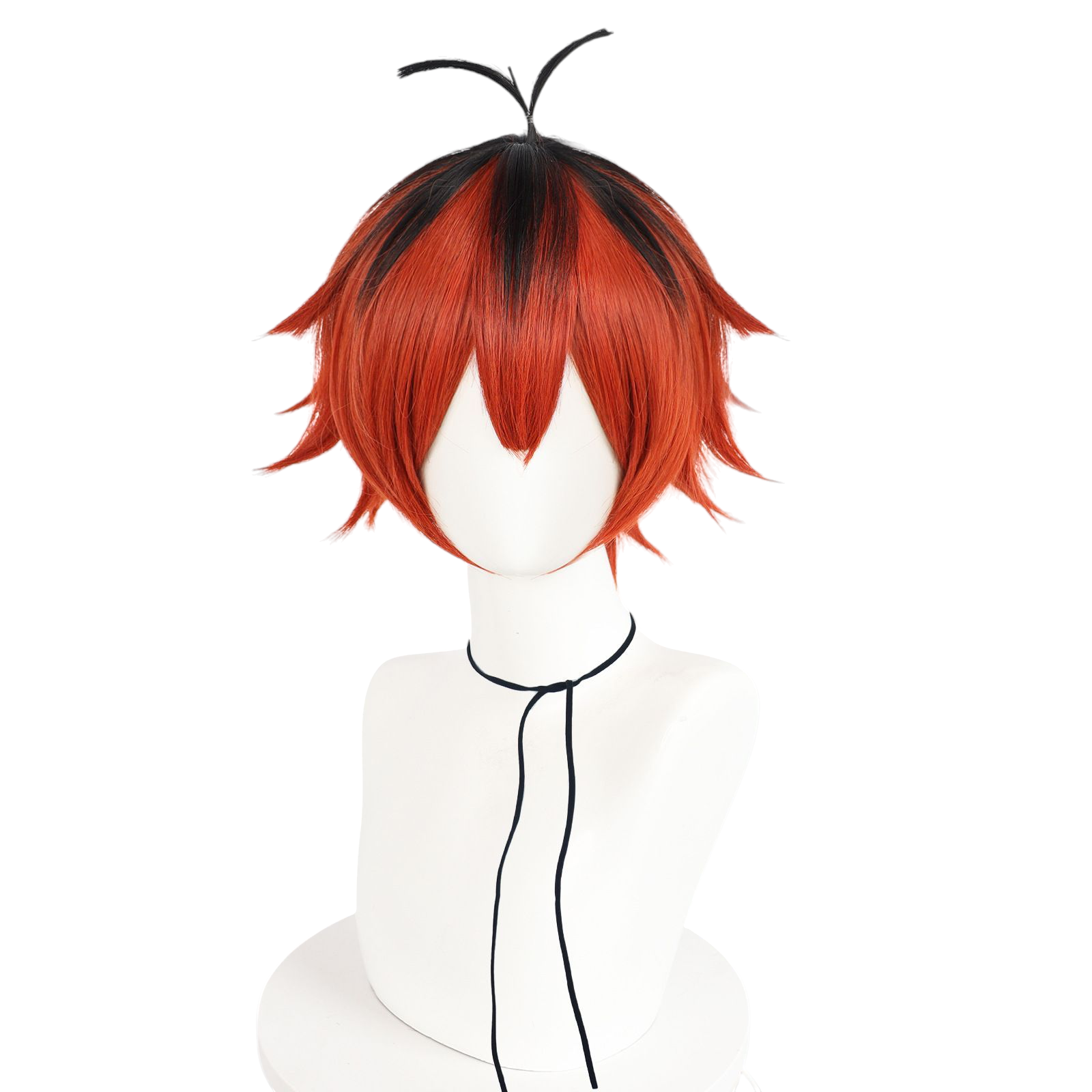 Brown Stark Cosplay Wig - Frieren: Beyond Journey's End (Red Spiky) (FEVERCOS)