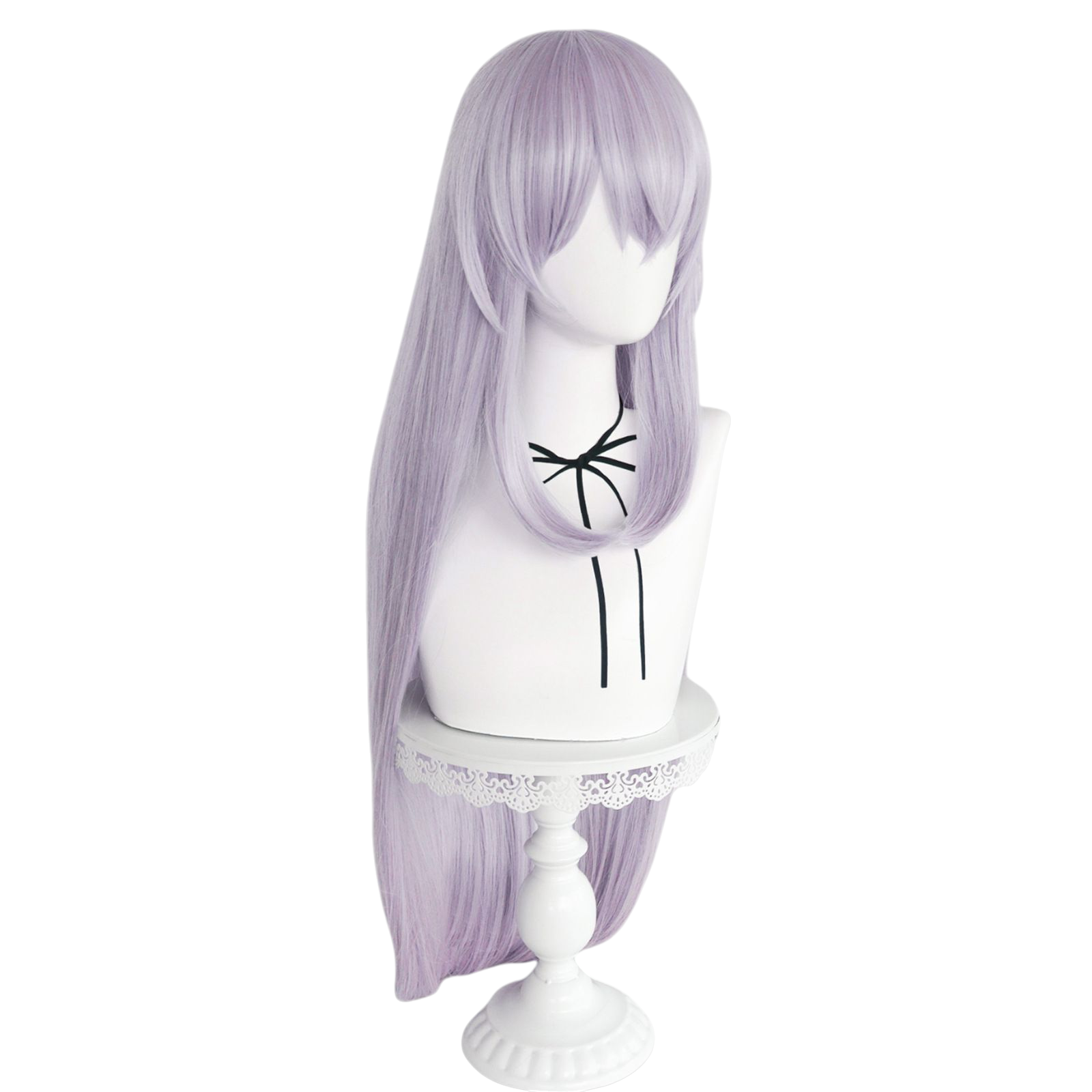 Light Gray Kyouka Uzen Cosplay Wig - Chained Soldier (Pink/Purple Straight) (FEVERCOS)