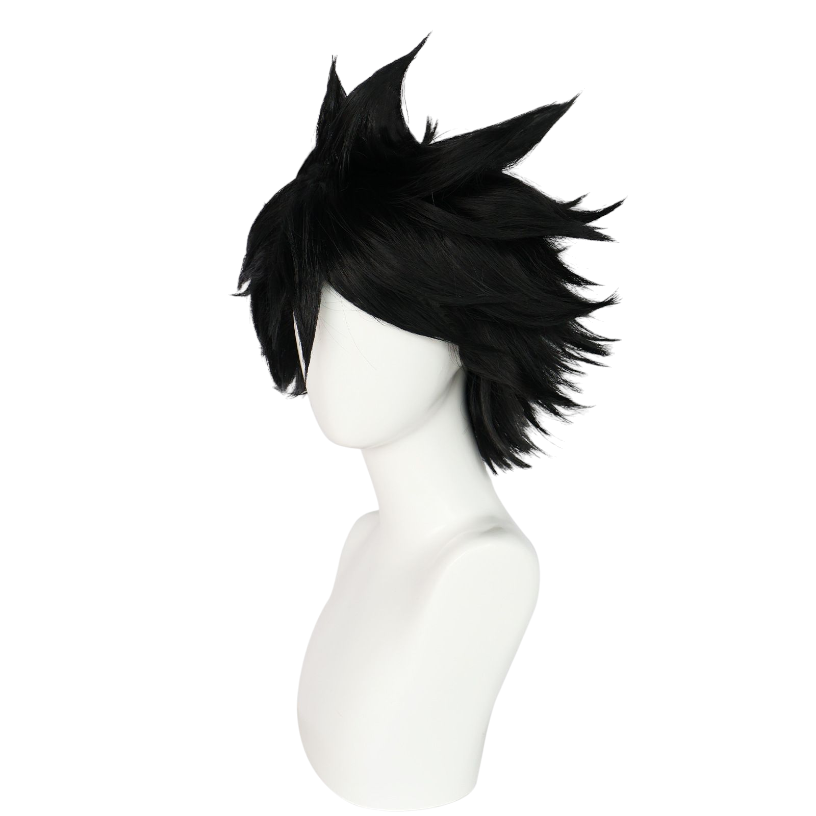 Beige Millie Cosplay Wig - Helluva Boss (Black Bob) (FEVERCOS)