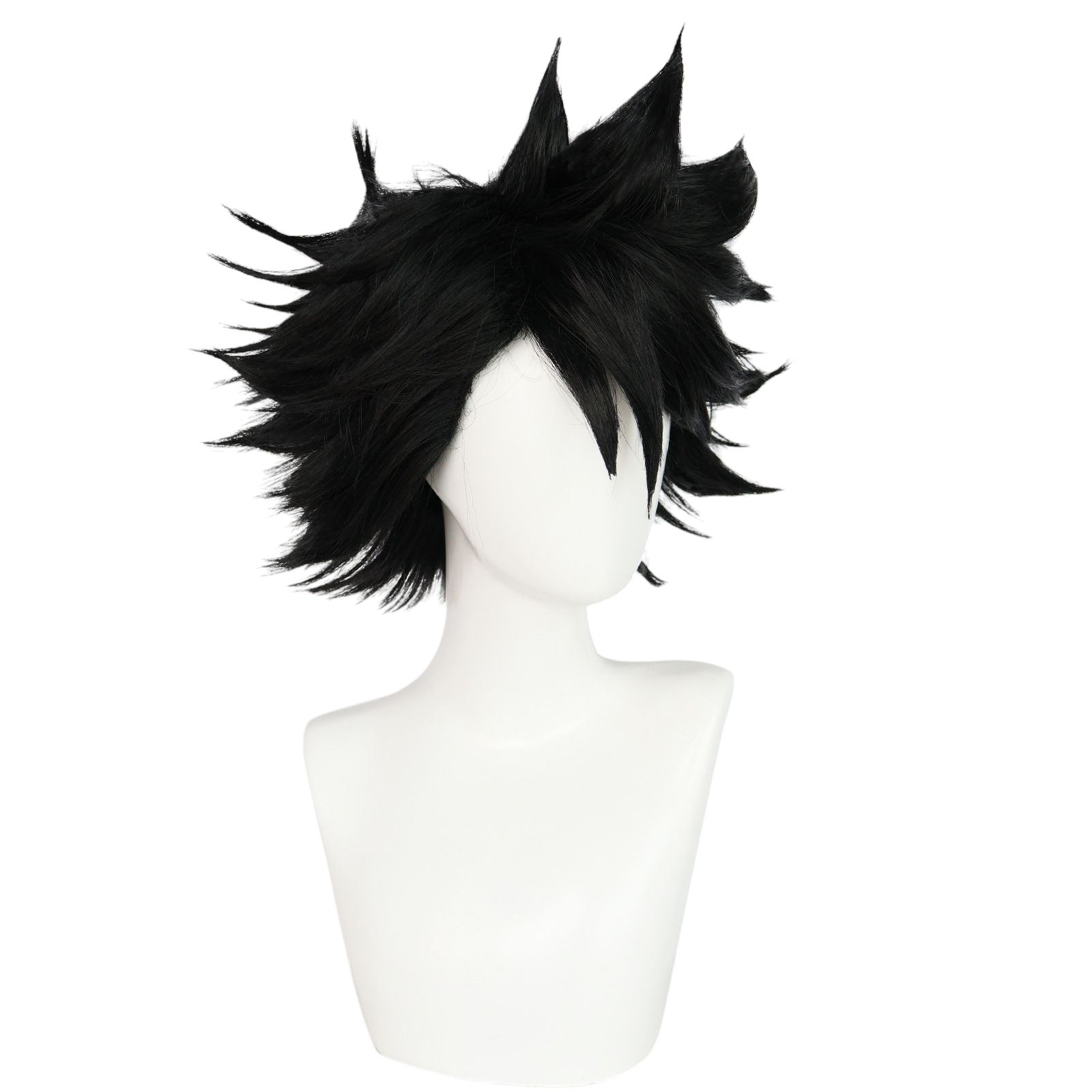 White Smoke Millie Cosplay Wig - Helluva Boss (Black Bob) (FEVERCOS)