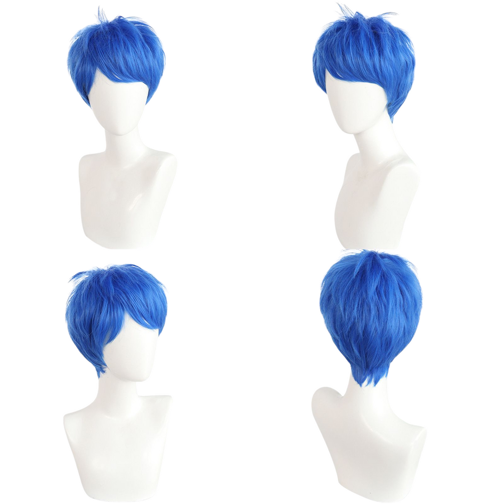 Steel Blue Joy Cosplay Wig - Inside Out (Blue Pixie) (FEVERCOS)