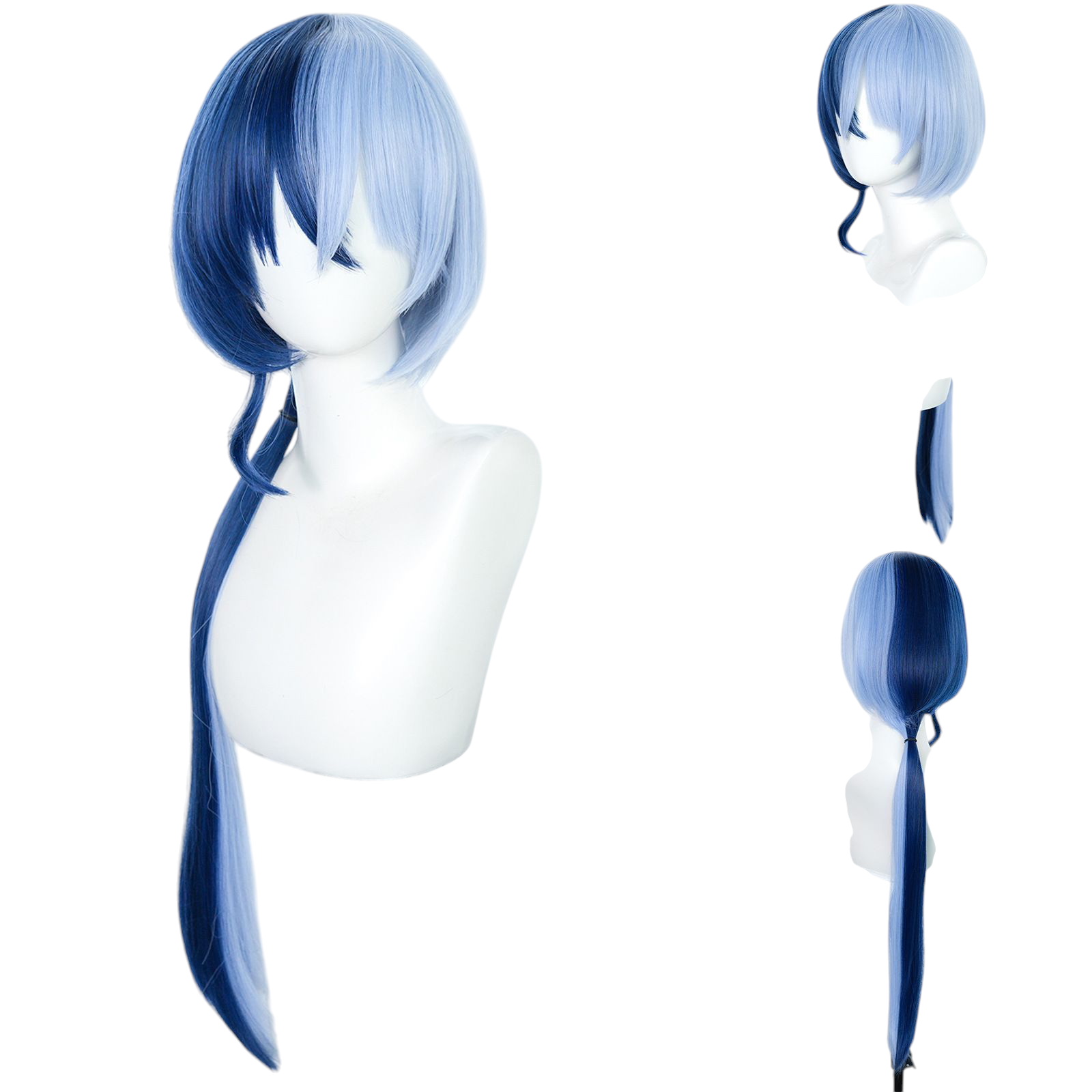 Midnight Blue Toya Aoyagi (Long Tail Ver.) Cosplay Wig - Project Sekai (Split Blue) (FEVERCOS)