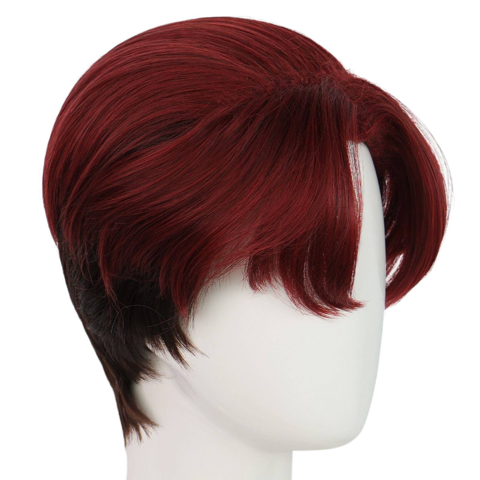 Black Zed (Red Variant) Cosplay Wig - Zombies 4 Franchise Style (Short Red) (FEVERCOS)