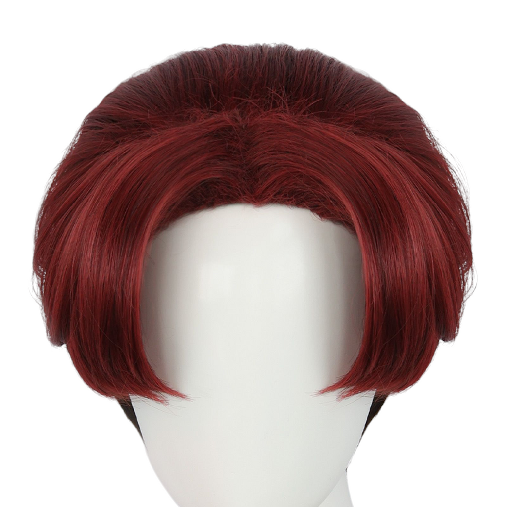Saddle Brown Zed (Red Variant) Cosplay Wig - Zombies 4 Franchise Style (Short Red) (FEVERCOS)